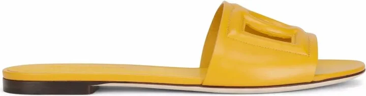 DG Logo leather sandals