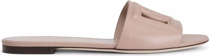 DG Logo leather sandals
