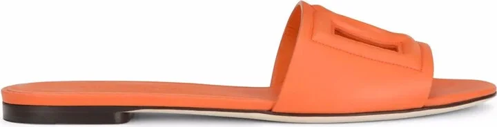 DG Logo leather sandals