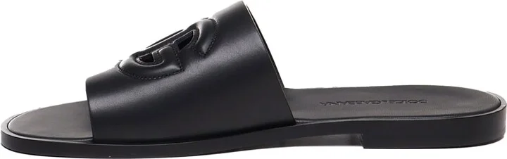 Dg Logo Leather Slides - Image 4