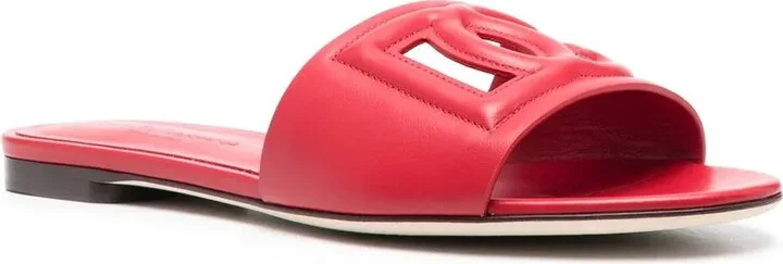 DG Logo leather slides - Image 2