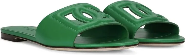 DG Logo leather slides - Image 2