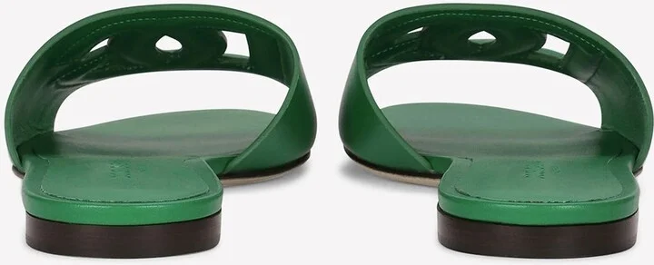 DG Logo Leather Slides - Image 2