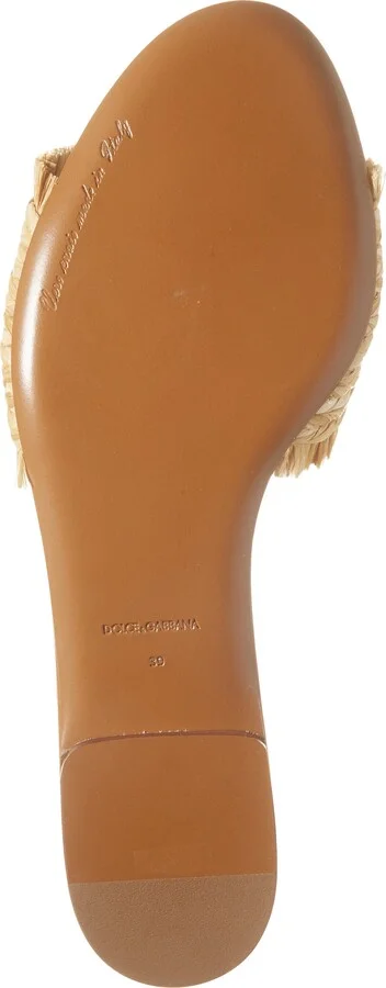 DG Logo Raffia Slide Sandal - Image 6
