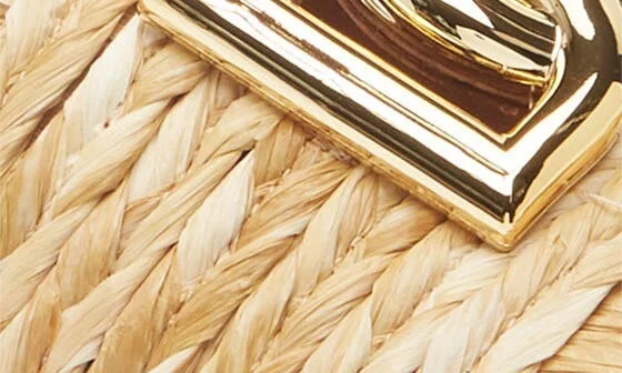 DG Logo Raffia Slide Sandal - Image 7