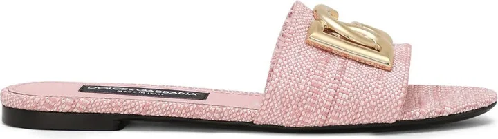 DG-logo raffia slides