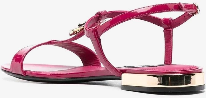 DG Logo Sandals in Patent Leather - Image 2