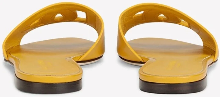 DG Logo Slides in Calf Leather - Image 3