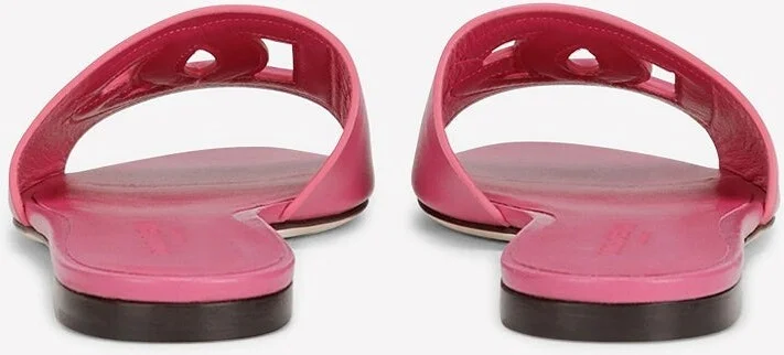 DG Logo Slides in Calf Leather - Image 3