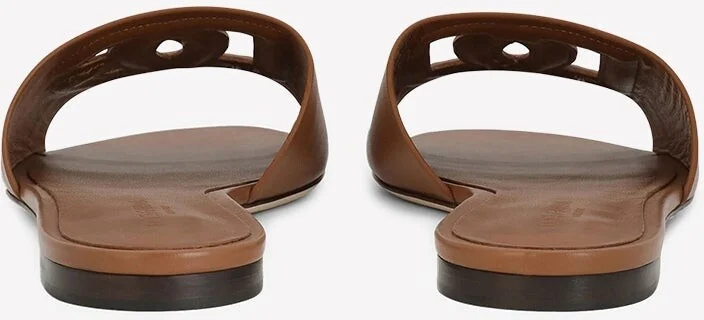 DG Logo Slides in Calf Leather - Image 3