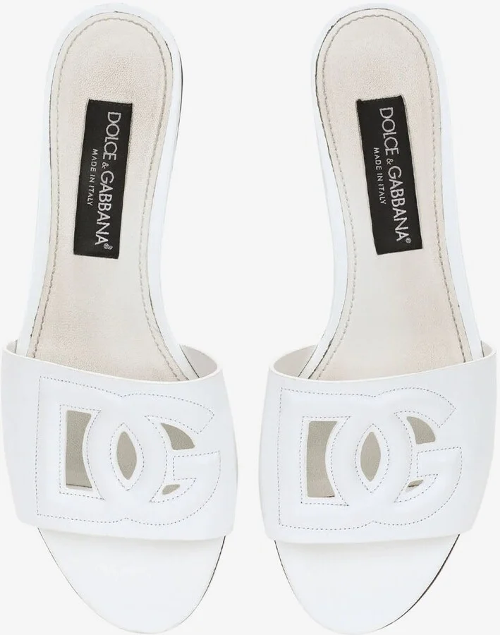 DG Logo Slides in Calf Leather - Image 2