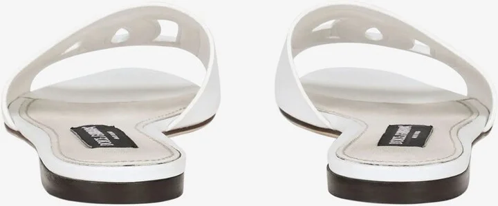 DG Logo Slides in Calf Leather - Image 3