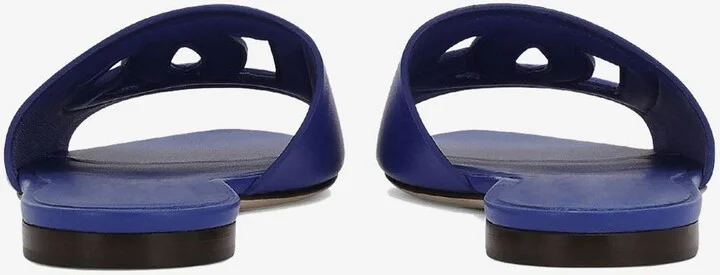 DG Logo Slides in Calf Leather - Image 3