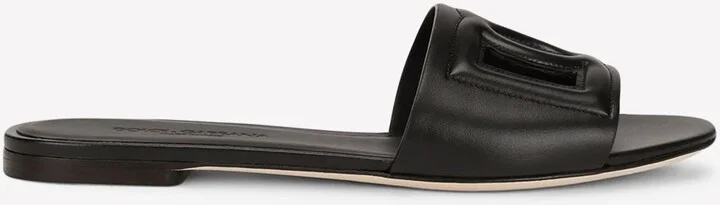 DG Logo Slides in Calf Leather