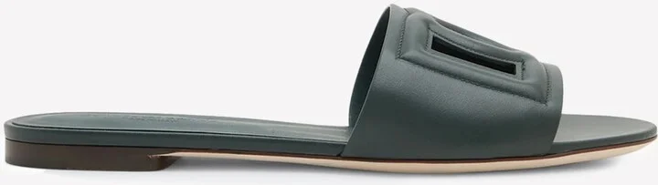 DG Logo Slides in Calf Leather