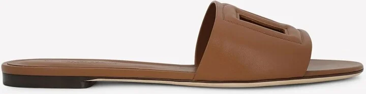 DG Logo Slides in Calf Leather