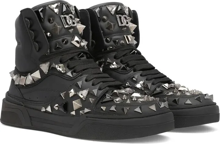 DG logo studded high-top sneakers - Image 2