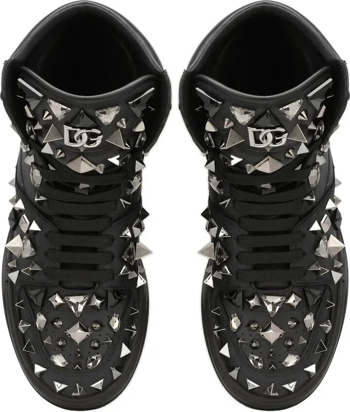DG logo studded high-top sneakers - Image 4
