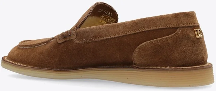DG Logo Suede and Shearling Loafers - Image 2