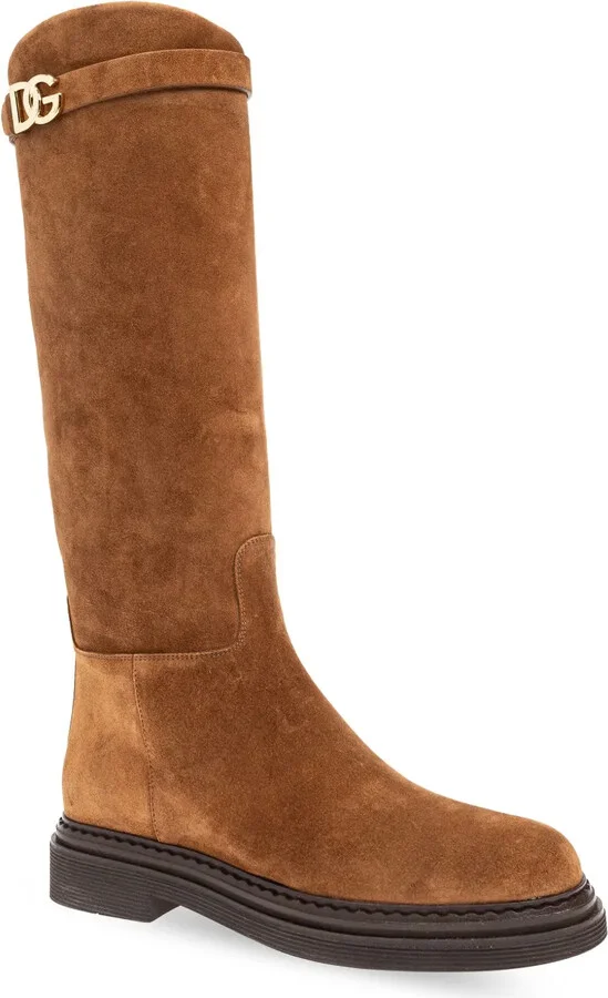 DG-logo suede boots - Image 4