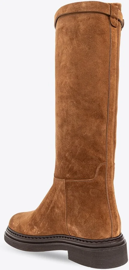 DG Logo Suede Knee-High Boots - Image 2