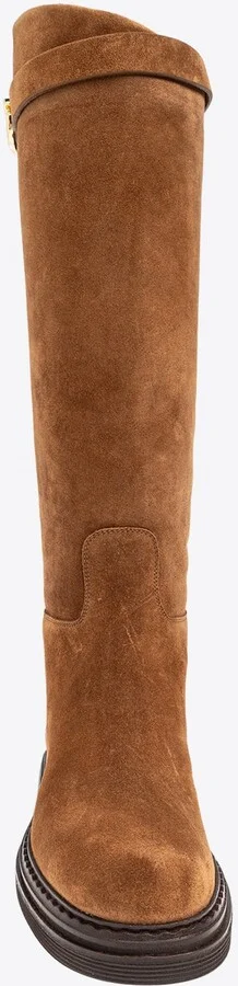 DG Logo Suede Knee-High Boots - Image 3
