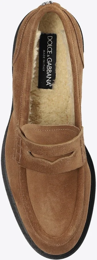 DG Logo Suede Penny Loafers - Image 3