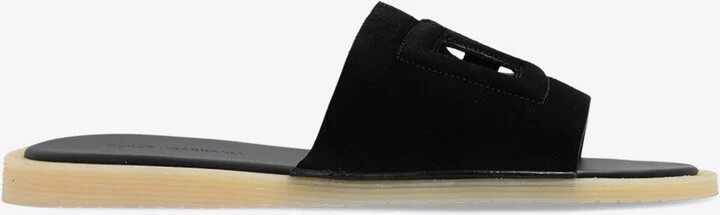 DG Logo Suede Slides