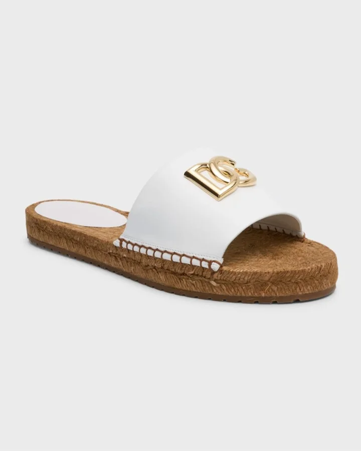 DG Medallion Napa Espadrille Sandals - Image 6