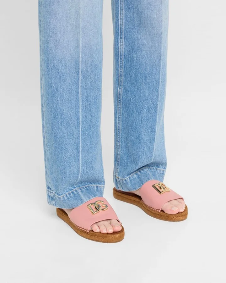 DG Medallion Napa Espadrille Sandals - Image 7