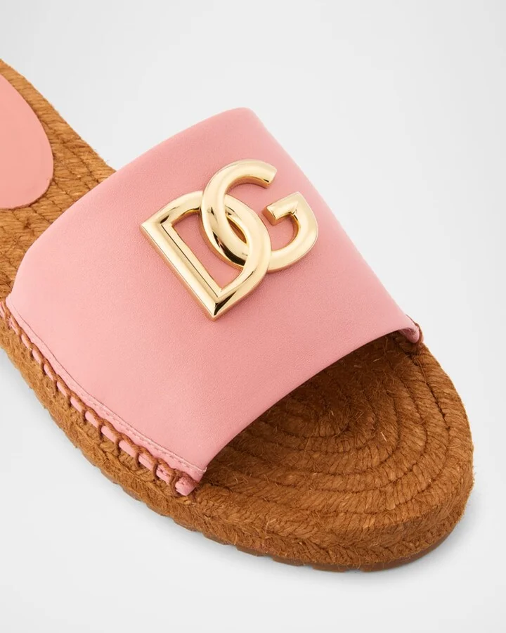 DG Medallion Napa Espadrille Sandals - Image 8
