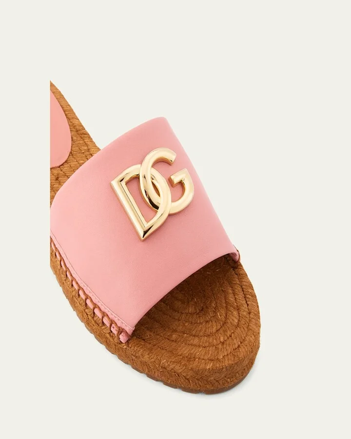 DG Medallion Napa Espadrille Sandals - Image 2