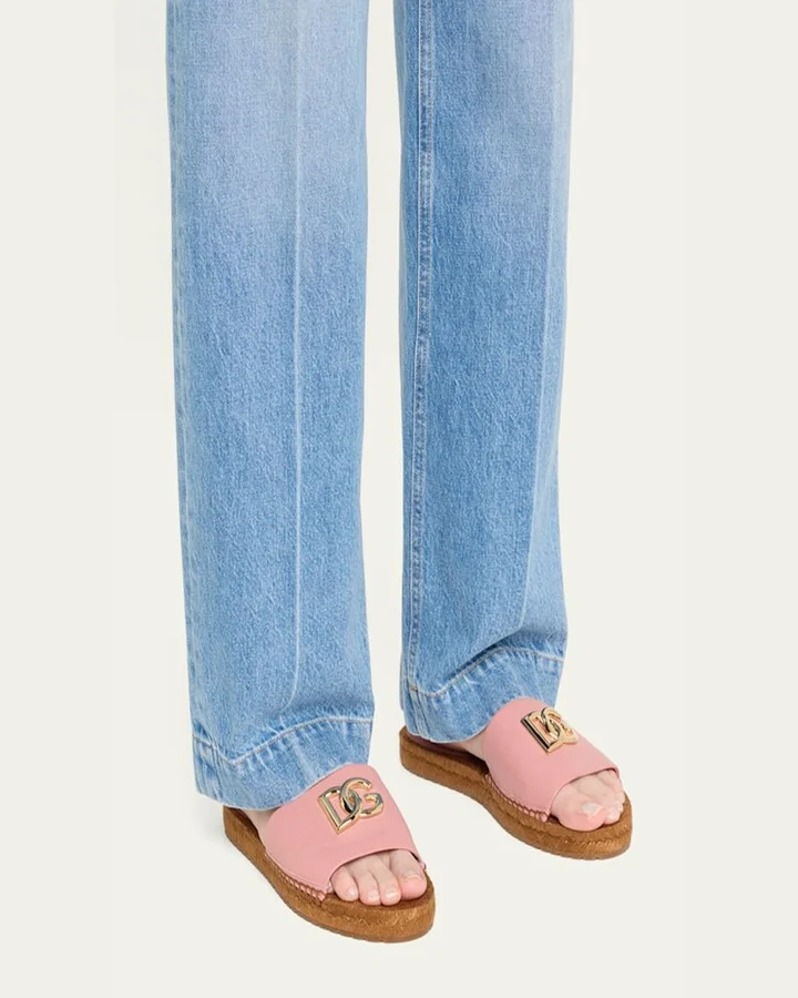 DG Medallion Napa Espadrille Sandals - Image 10