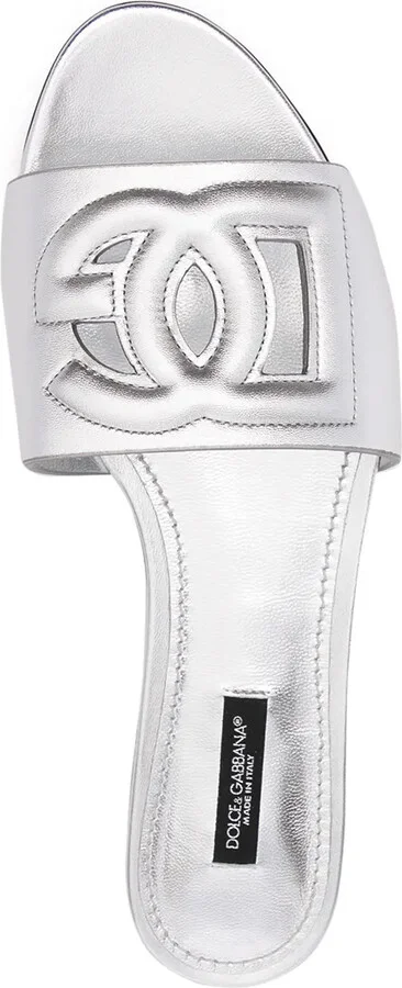 DG Millenials metallic leather sandals - Image 4