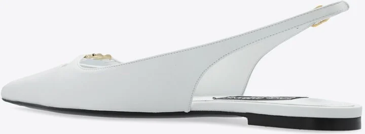 DG Plaque Pointed-Toe Flats - Image 2