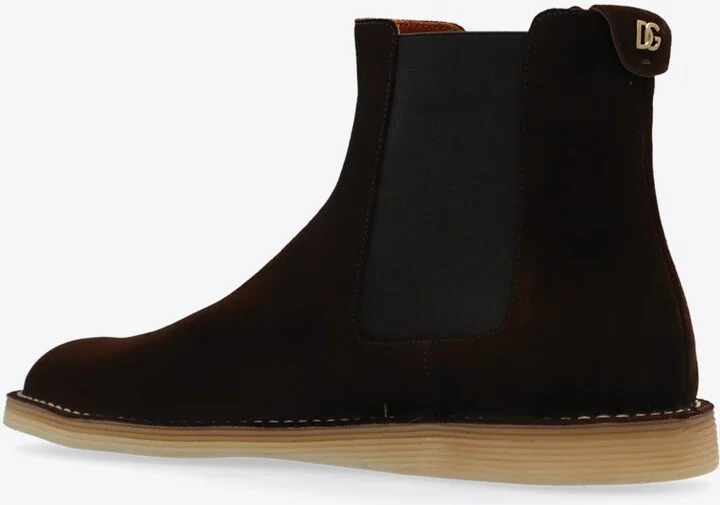 DG Plaque Suede Ankle Boots - Image 2