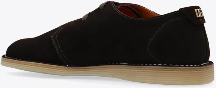 DG Plaque Suede Derby Shoes - Image 2