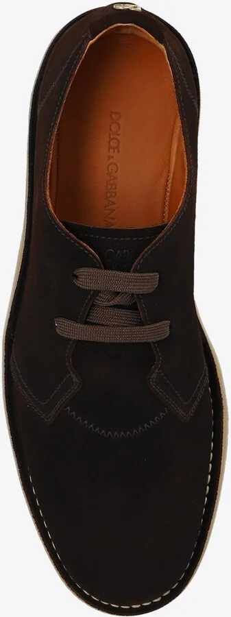 DG Plaque Suede Derby Shoes - Image 3