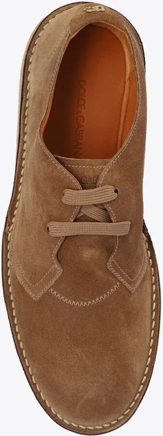 DG Plaque Suede Derby Shoes - Image 3