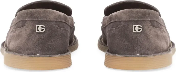 DG-plaque suede loafers - Image 3