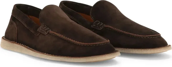 DG-plaque suede loafers - Image 2