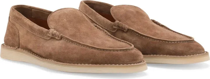 DG-plaque suede loafers - Image 2