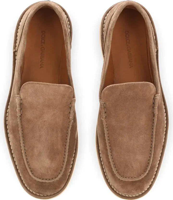 DG-plaque suede loafers - Image 4