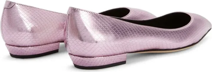 Dhalia leather ballerina shoes - Image 3
