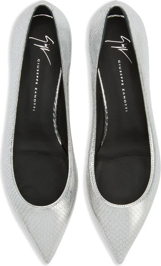 Dhalia snakeskin-effect ballerina shoes - Image 4