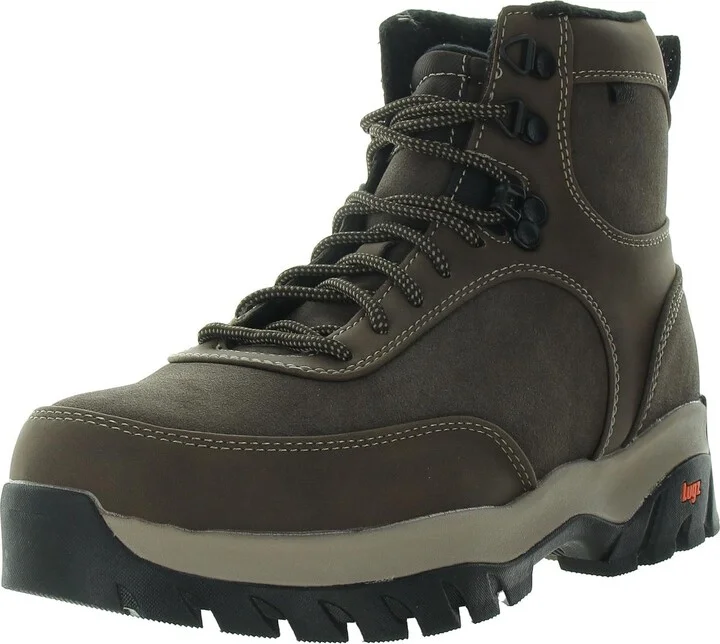 Diablo Hi Mens Faux Leather Lace Up Ankle Boots