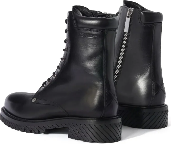 Diag-sole lace-up combat boots - Image 3