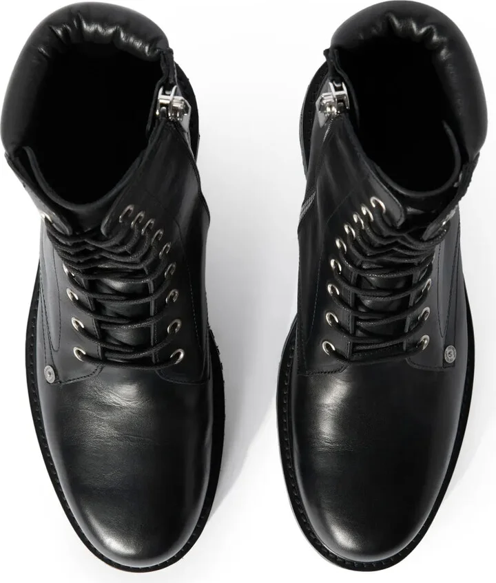 Diag-sole lace-up combat boots - Image 4