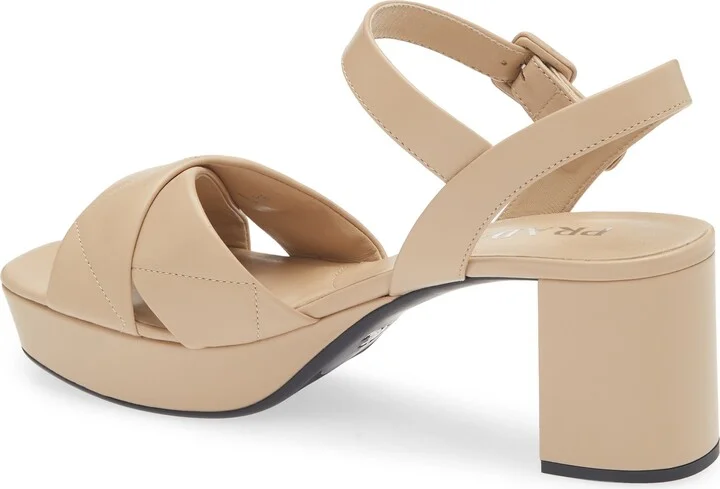 Diagram Quilted Leather Platform Sandal - Image 8