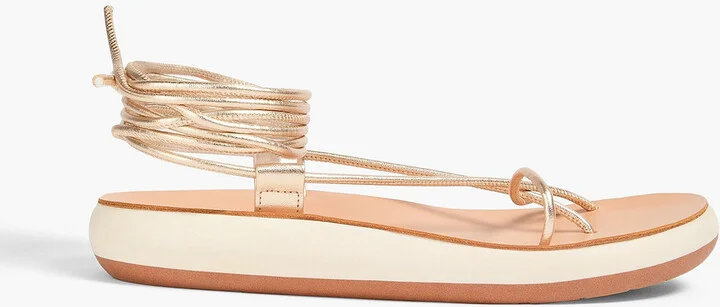 Diakopes metallic leather sandals